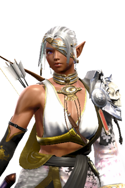 DarkElf Elf Elves Elvish Ivy Tan Warrior female // 256x384 // 284.6KB