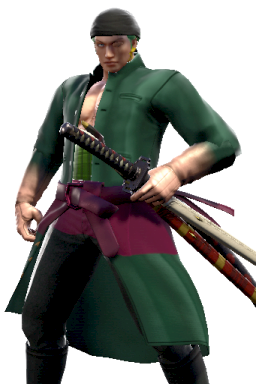 Custom DLC DynnyB Roronoa_Zoro Series:One_Piece Style:Haohmaru Zoro // 256x384 // 205.3KB