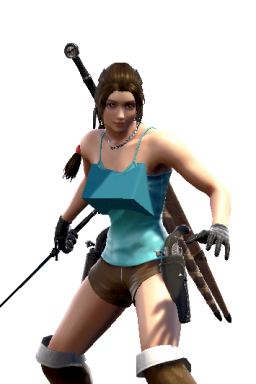 Custom Lara_Croft Series:Tomb_Raider Style:Geralt // 256x384 // 167.9KB