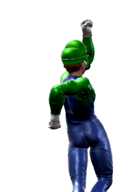 Luigi Series:Super_Mario_Bros Style:Voldo // 256x384 // 100.0KB