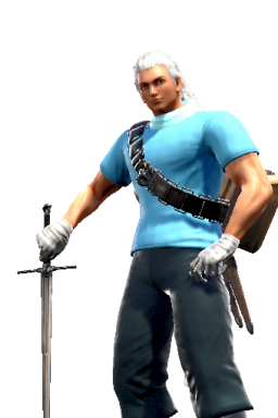 Scout Series:Team_Fortress_2 Style:Geralt // 256x384 // 174.2KB