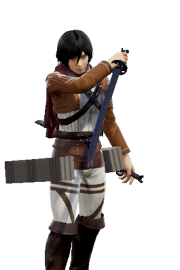 Custom Mikasa_Ackerman Modded Series:Attack_on_Titan Style:Groh // 256x384 // 133.5KB