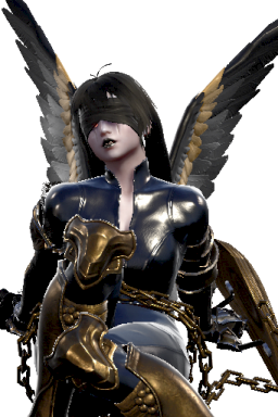 Evil Golden Latex Sophitia Wings // 256x384 // 255.5KB